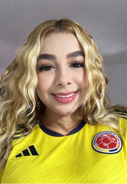 Blanquita on video call