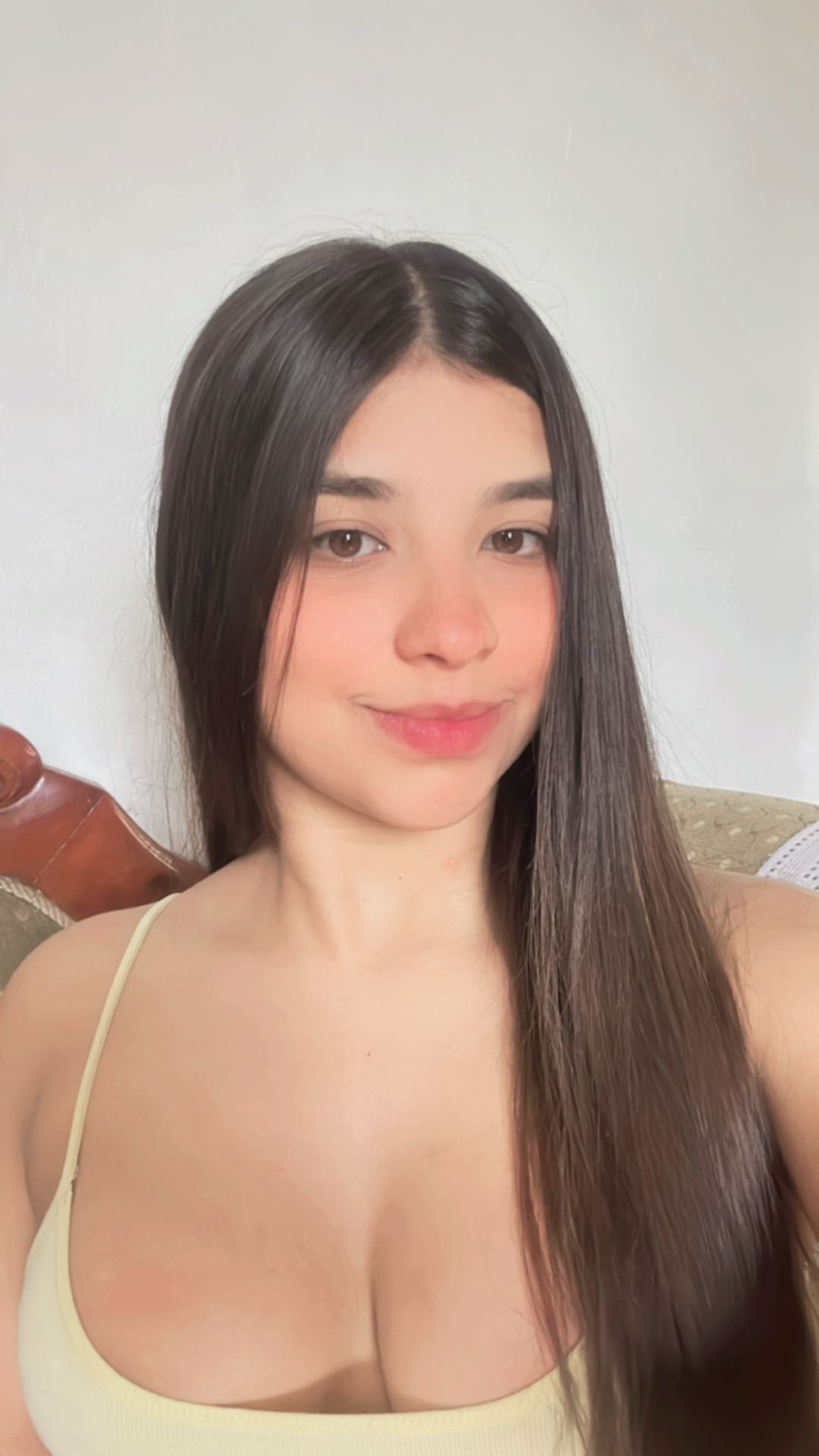 Woman on a live video chat